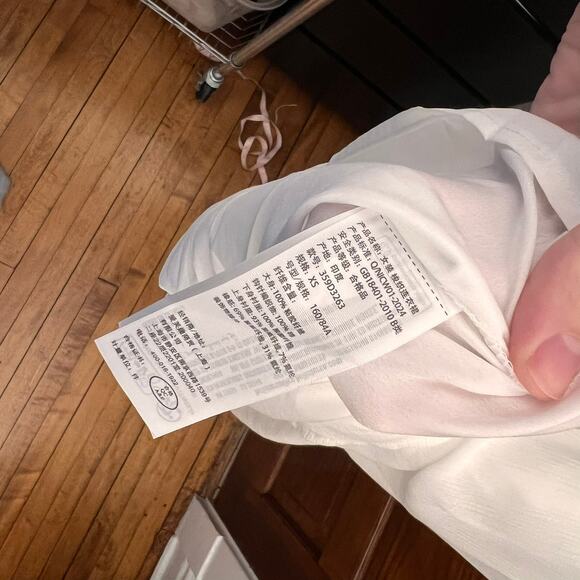 Hollister Mixed Fabric Crochet Style Maxi Dress size XS Cloud White NWT's $70 - Picture 9 of 14